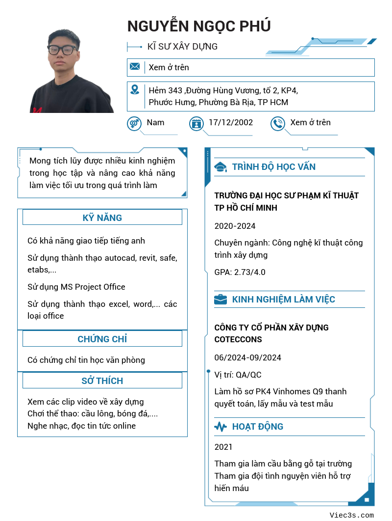 CV ứng viên