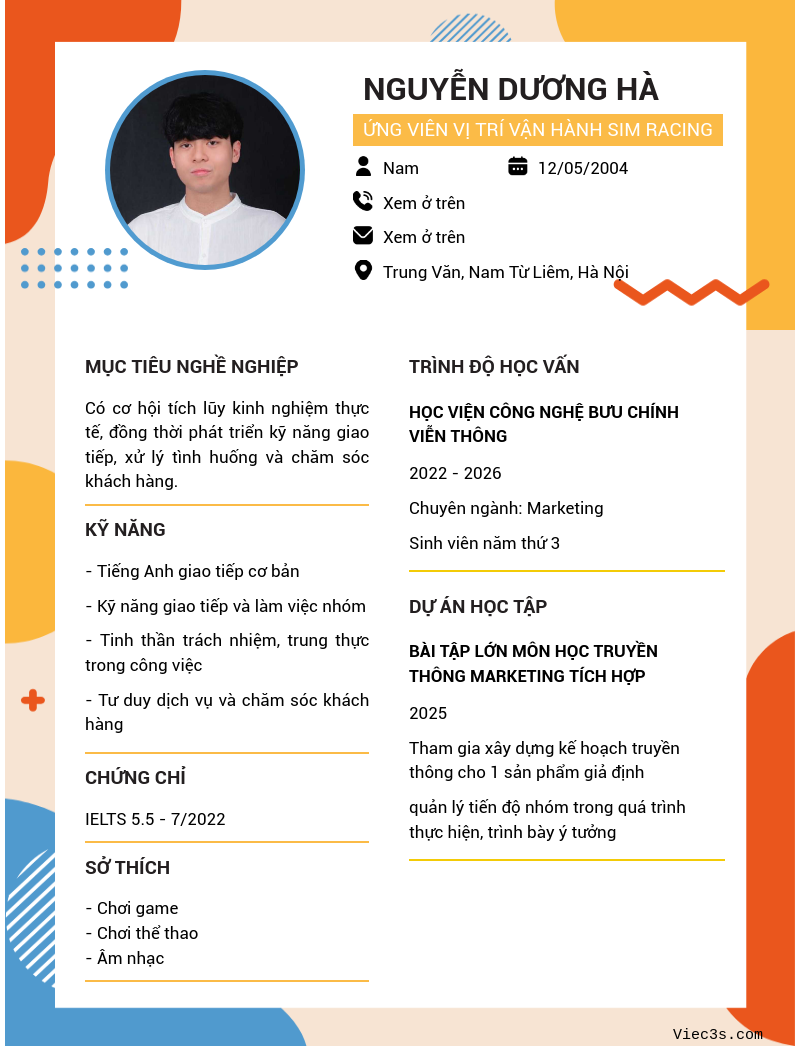 CV ứng viên