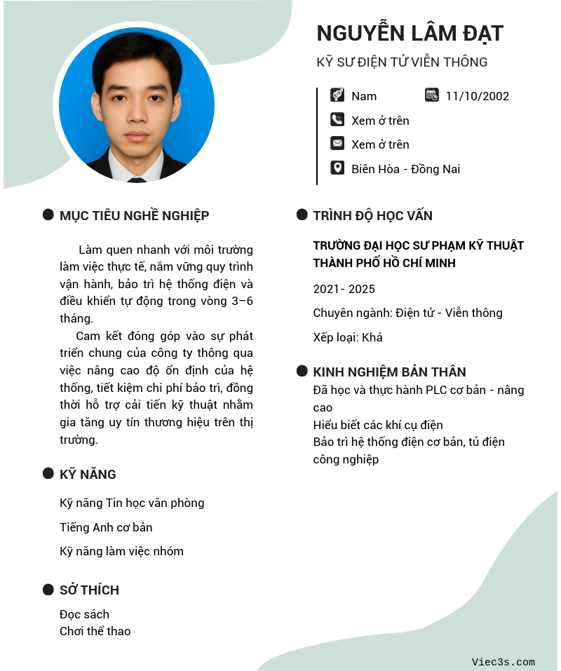 CV ứng viên