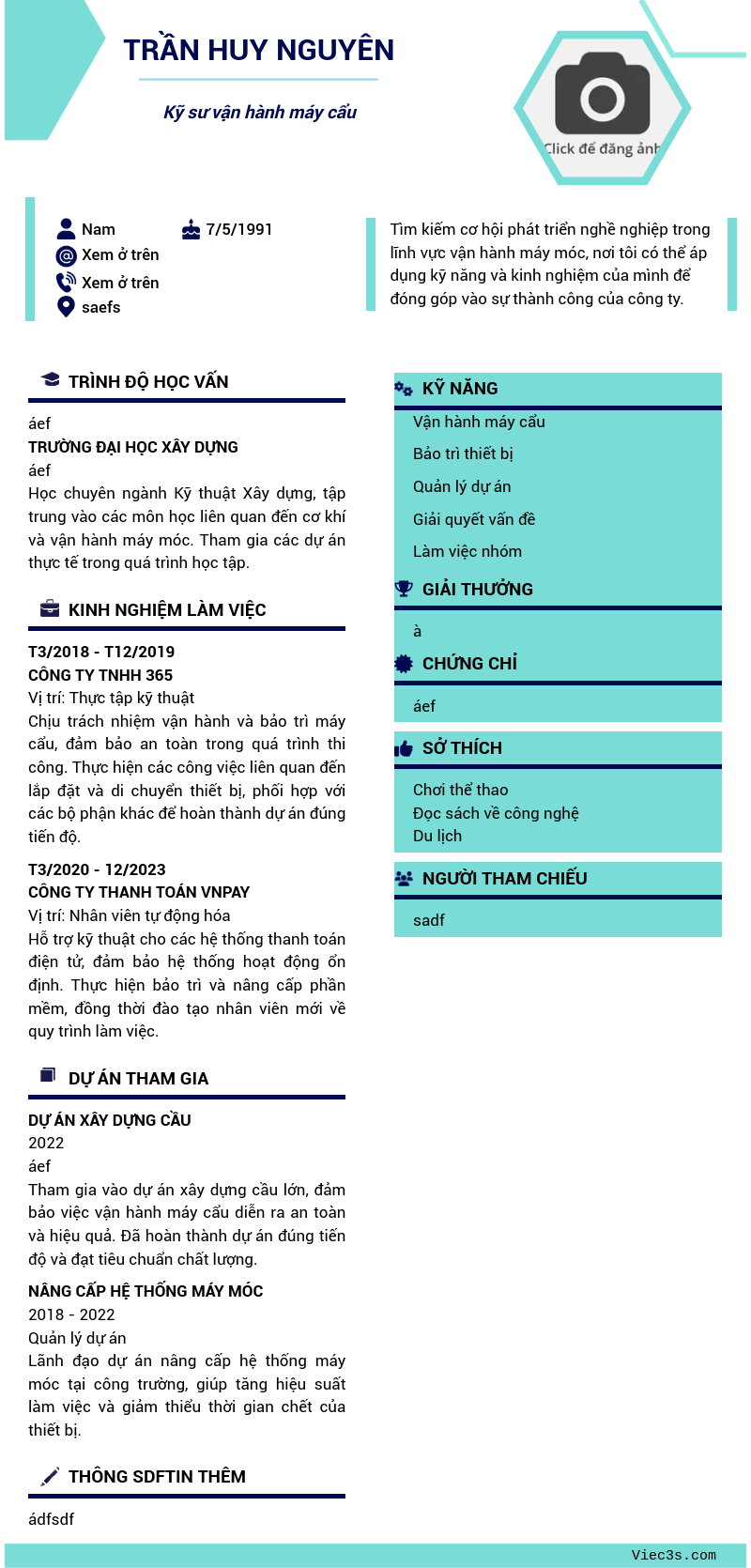 CV ứng viên