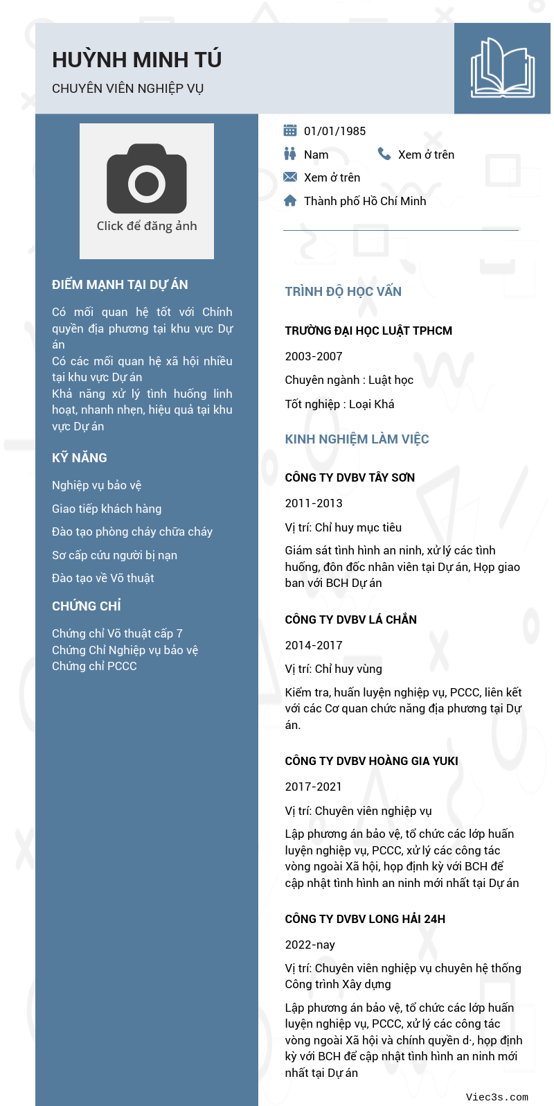 CV ứng viên