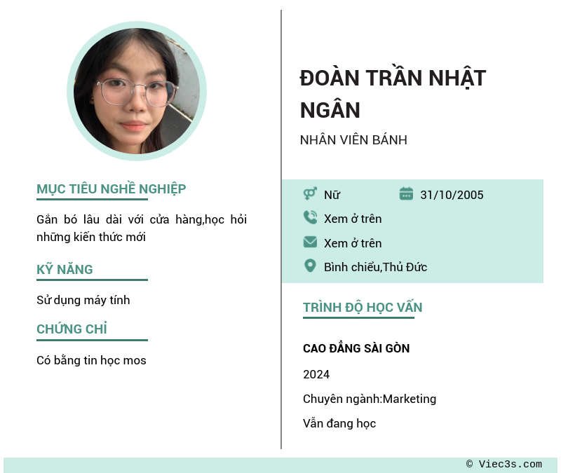 CV ứng viên