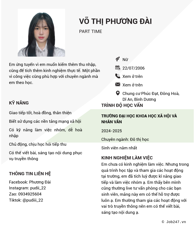 CV ứng viên