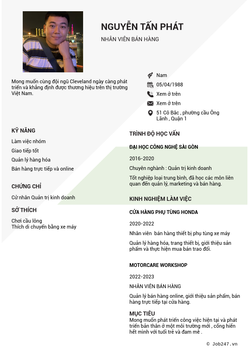 CV ứng viên