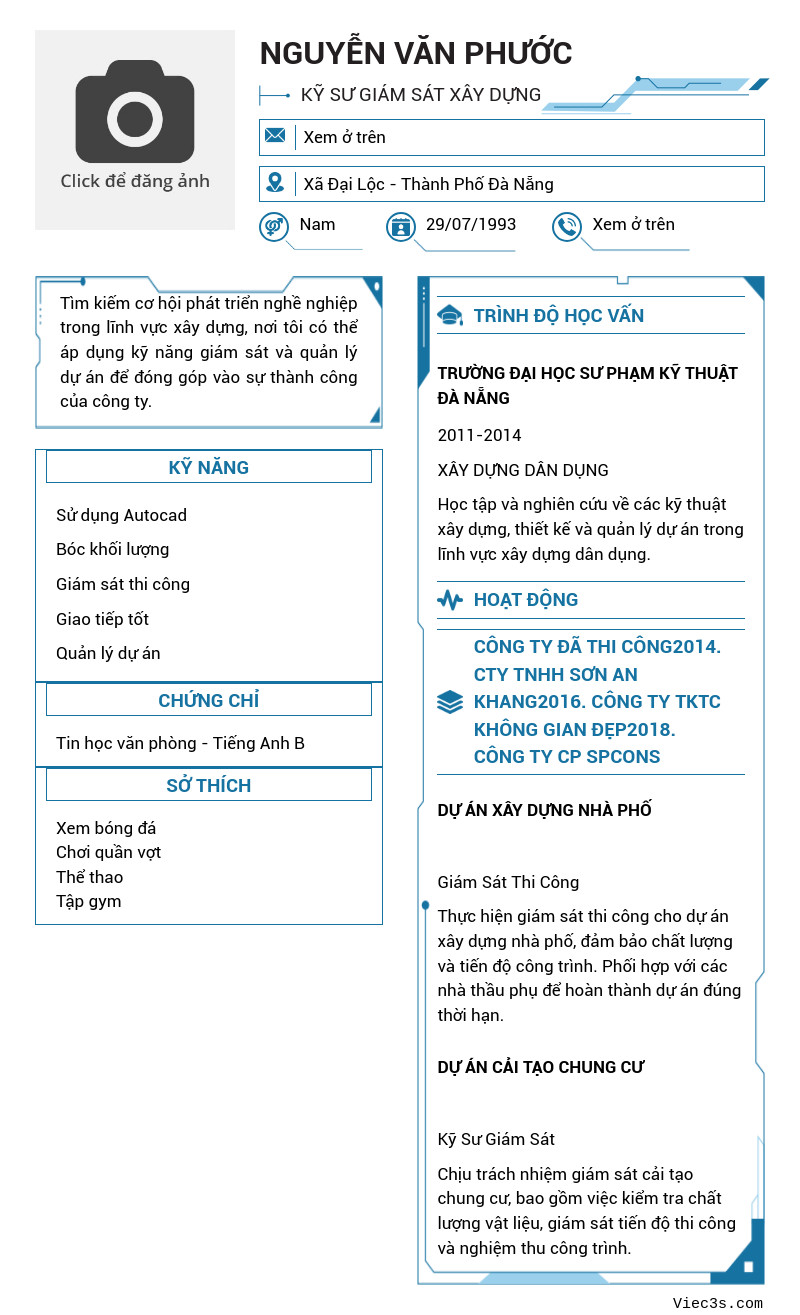 CV ứng viên