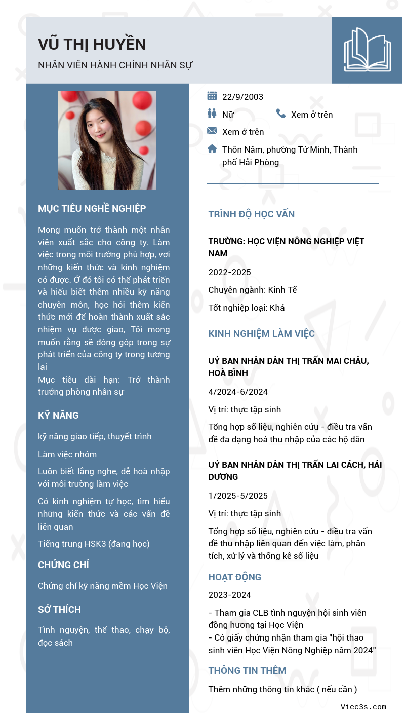CV ứng viên