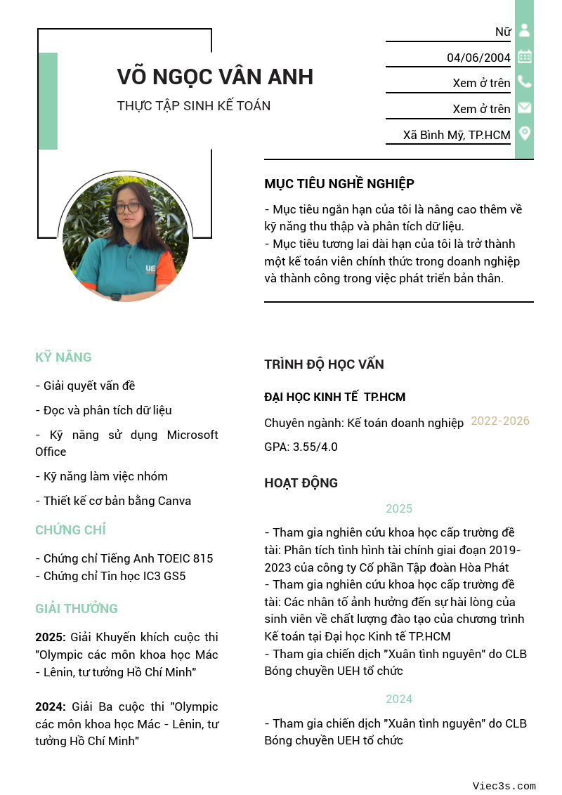 CV ứng viên