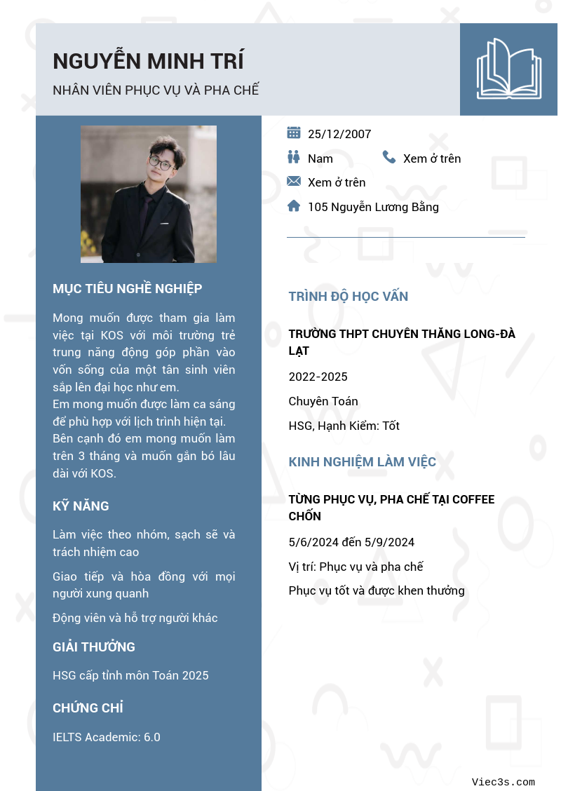 CV ứng viên