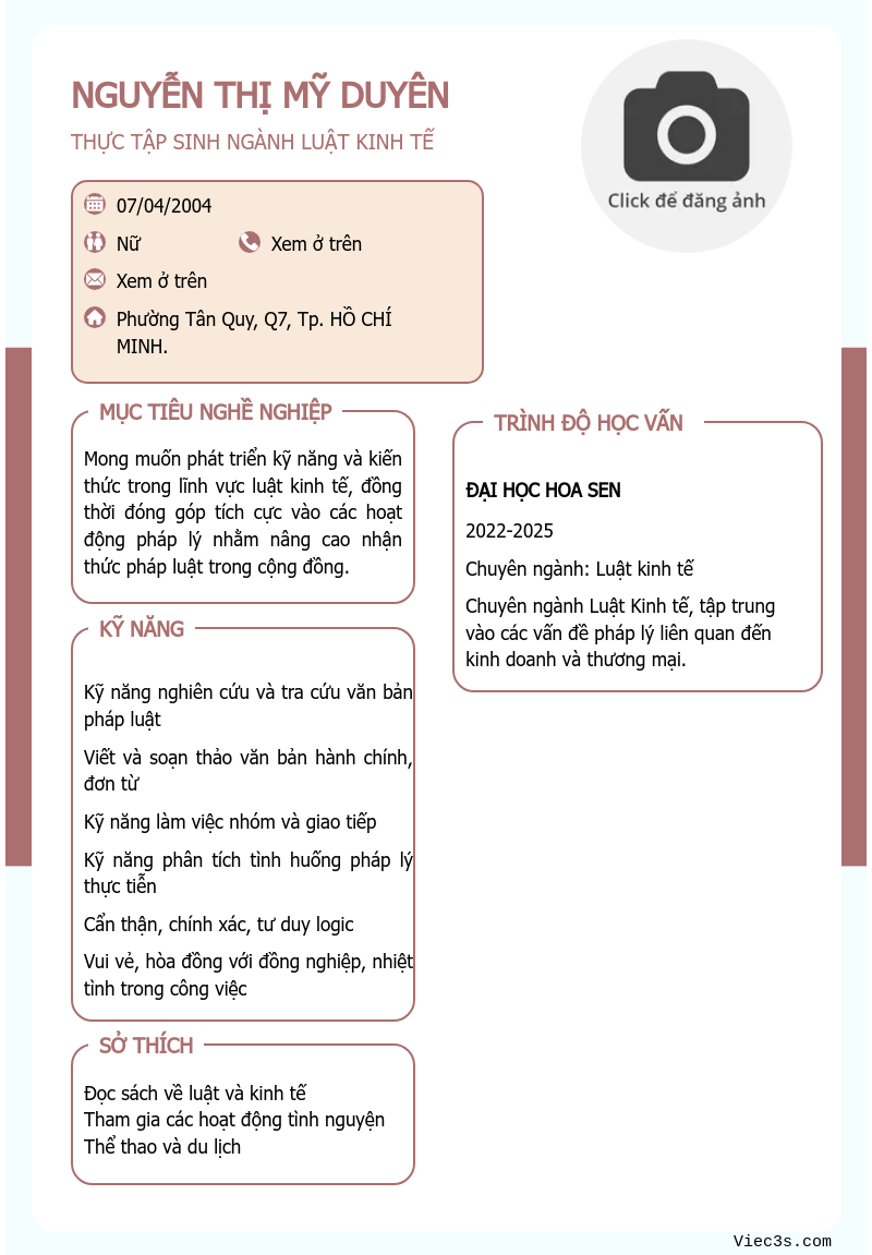 CV ứng viên