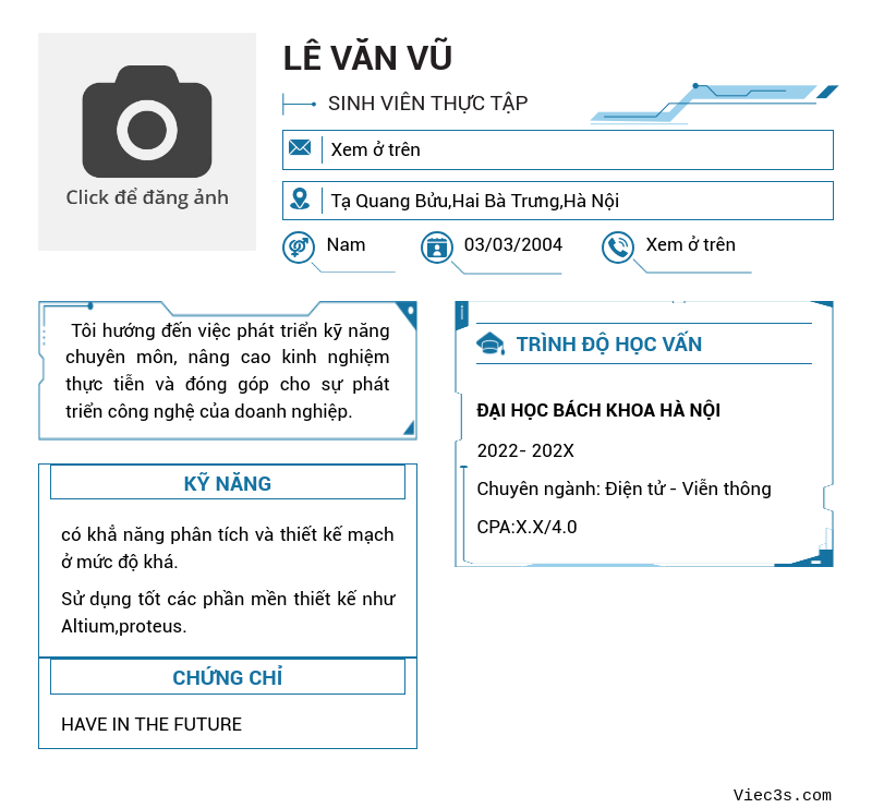 CV ứng viên