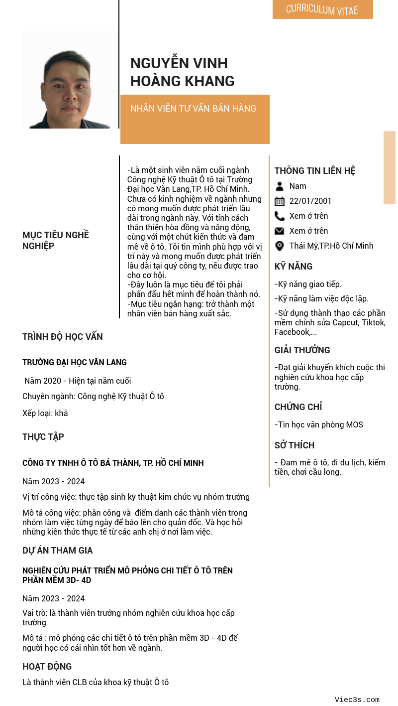 CV ứng viên