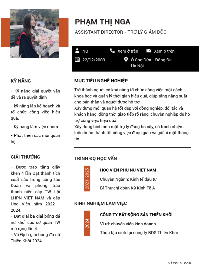 CV ứng viên