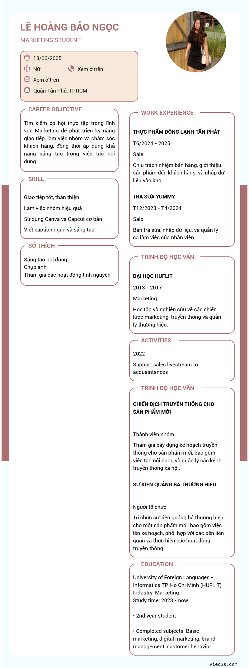 CV ứng viên