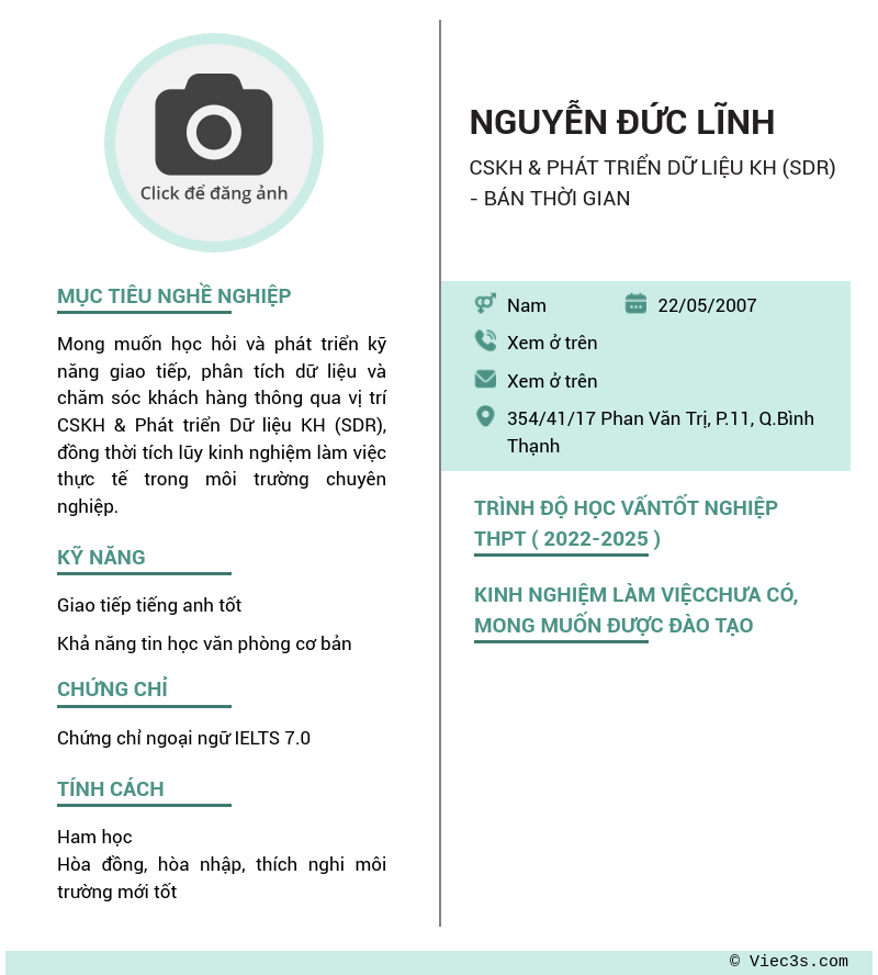 CV ứng viên