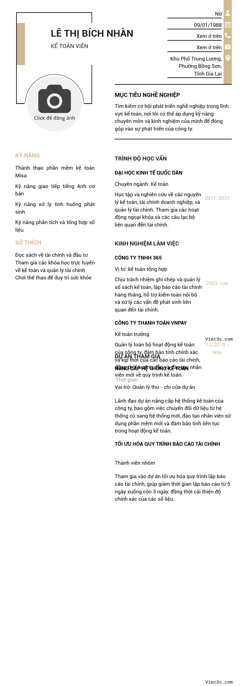 CV ứng viên