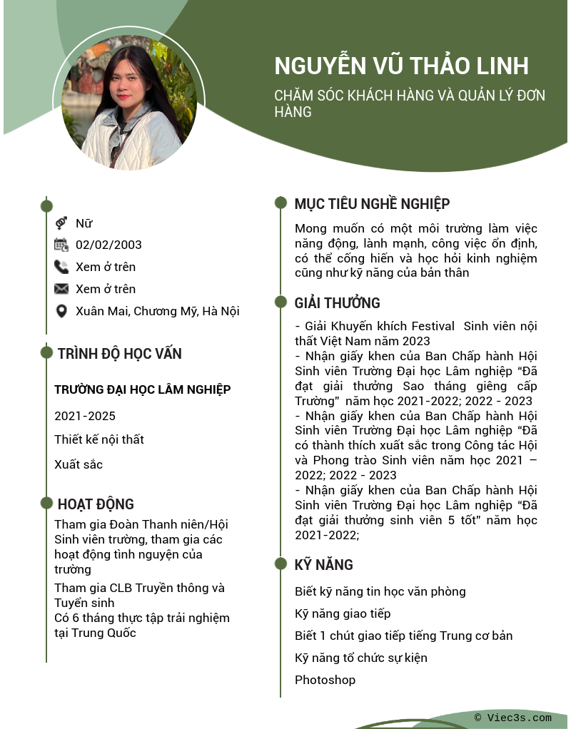 CV ứng viên
