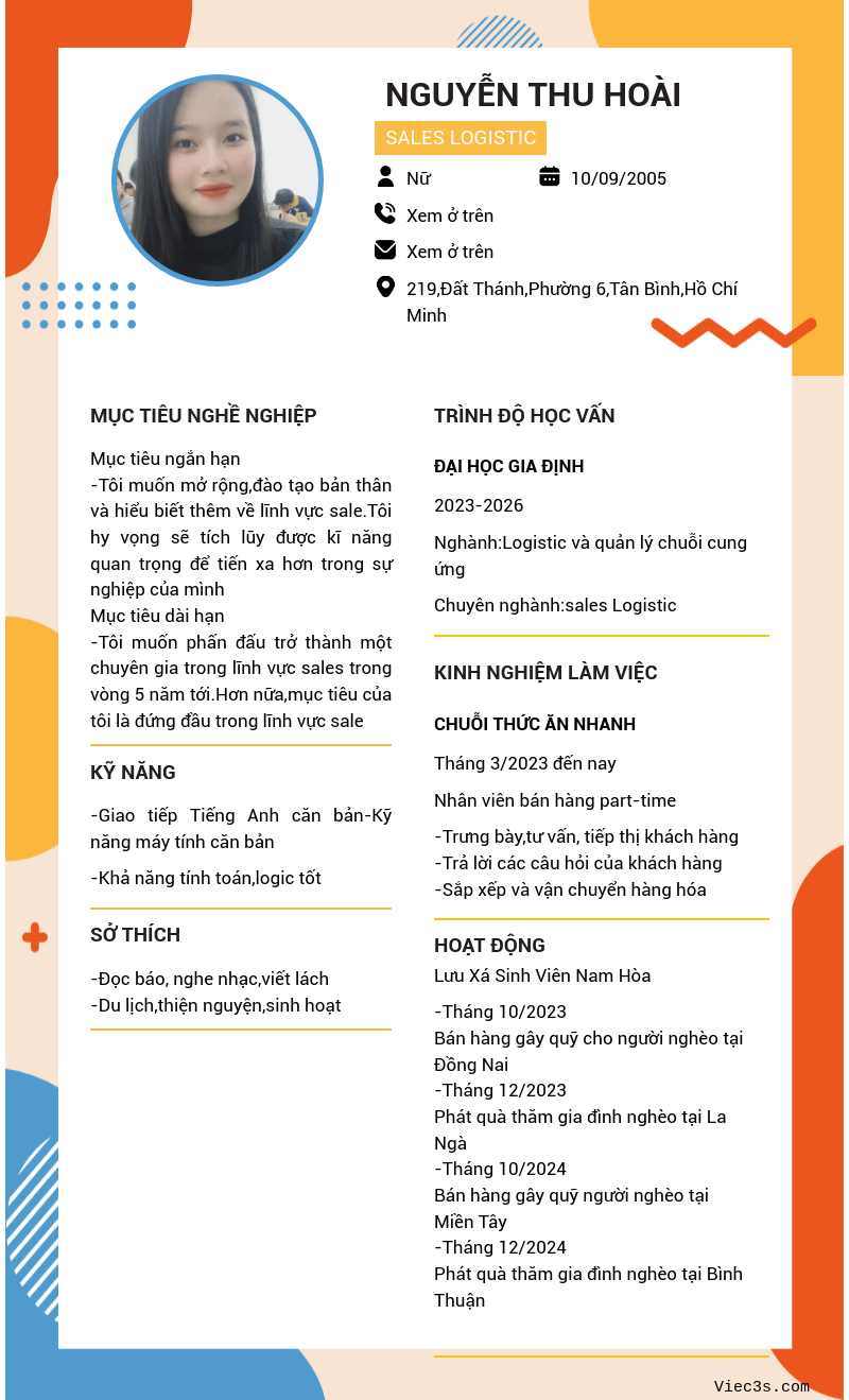 CV ứng viên