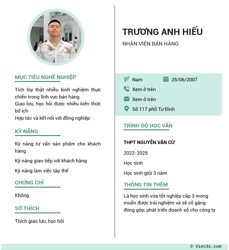 CV ứng viên
