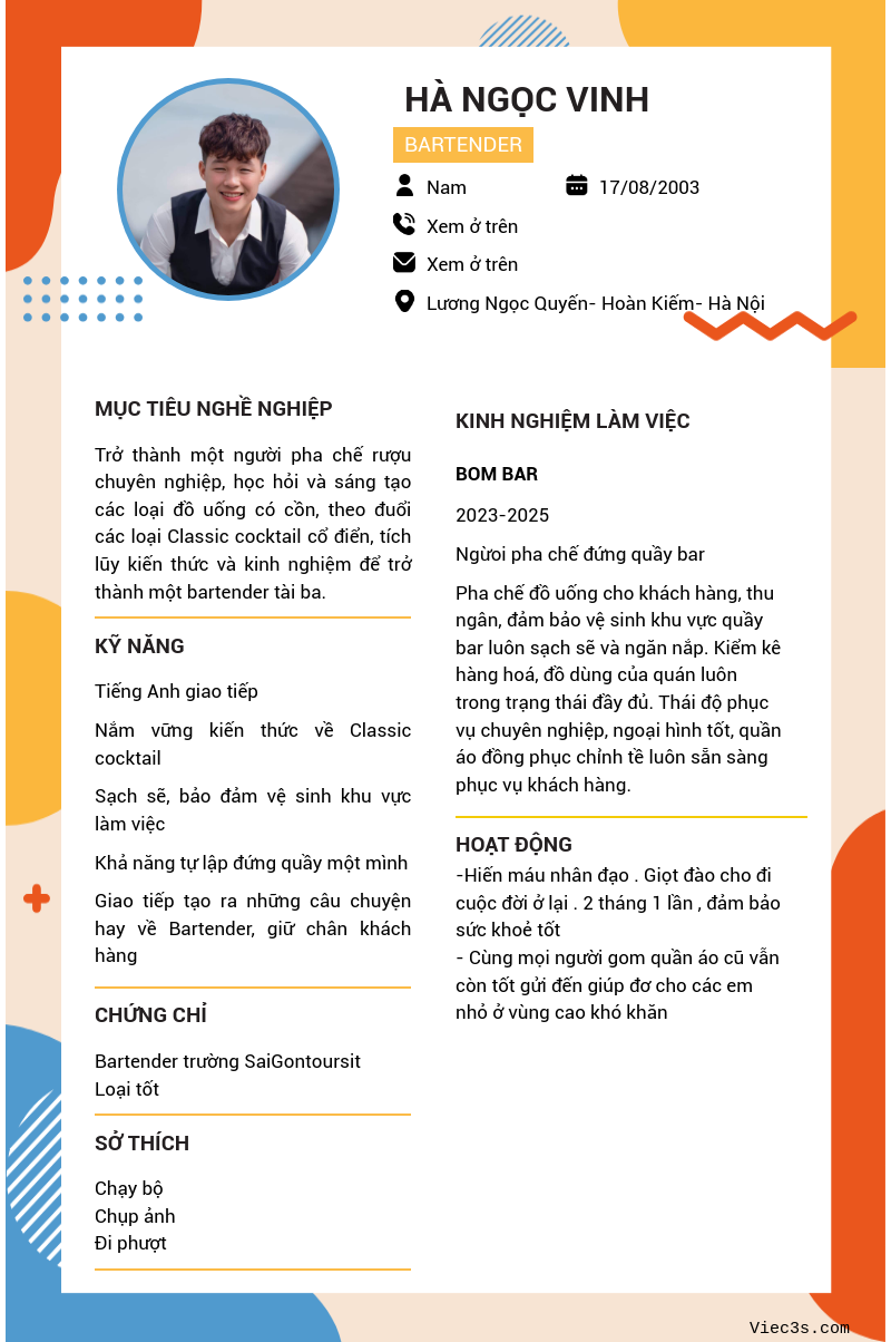 CV ứng viên