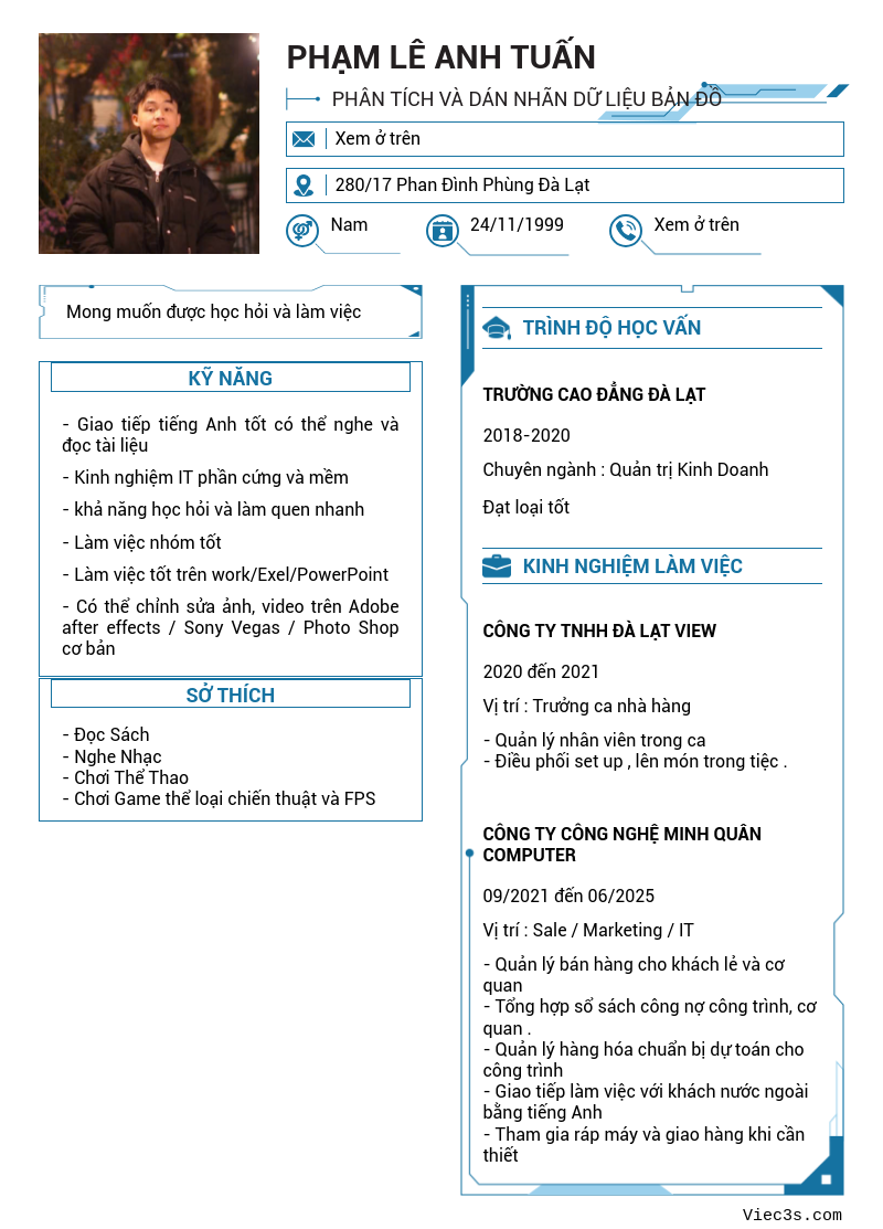 CV ứng viên