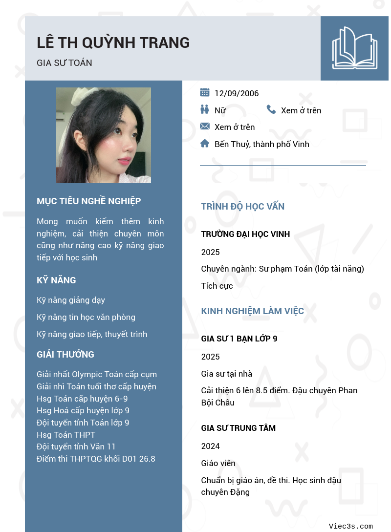 CV ứng viên