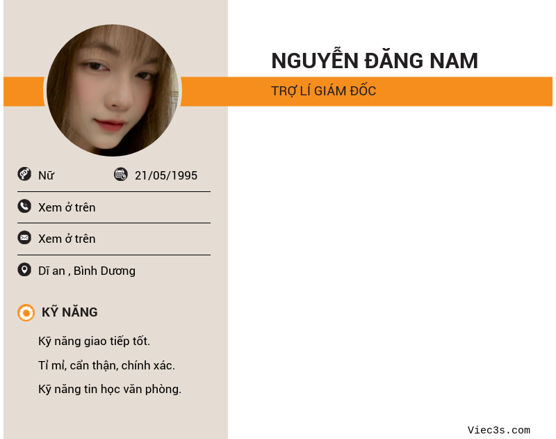 CV ứng viên