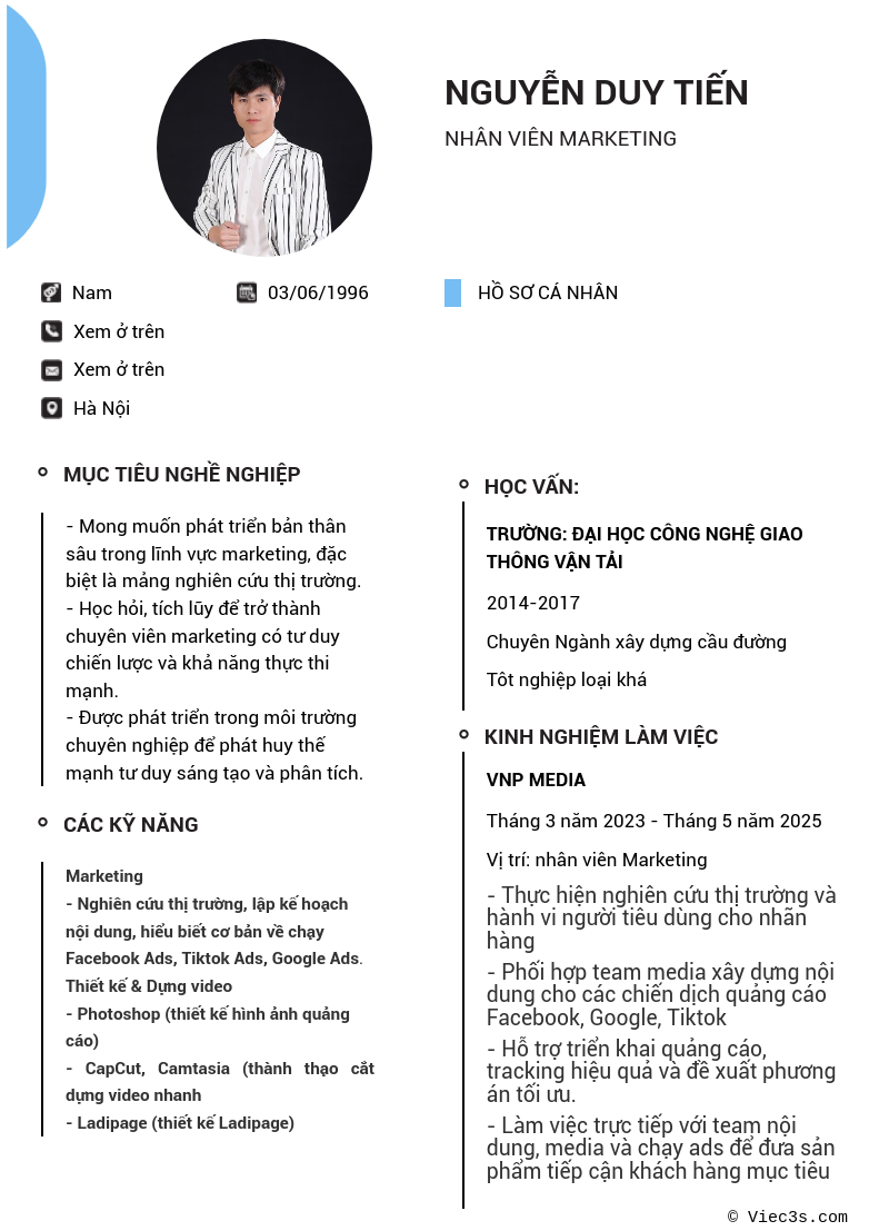 CV ứng viên