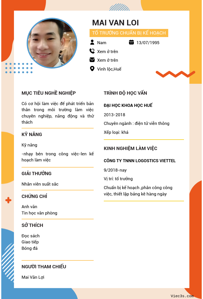CV ứng viên