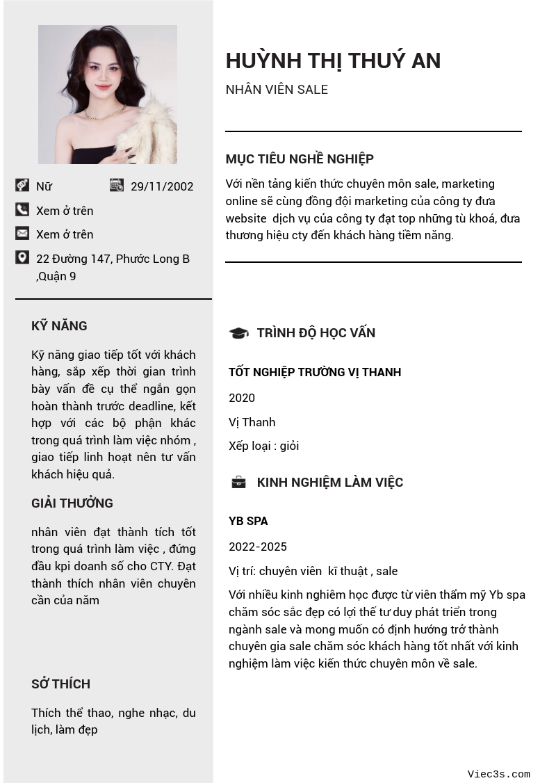 CV ứng viên