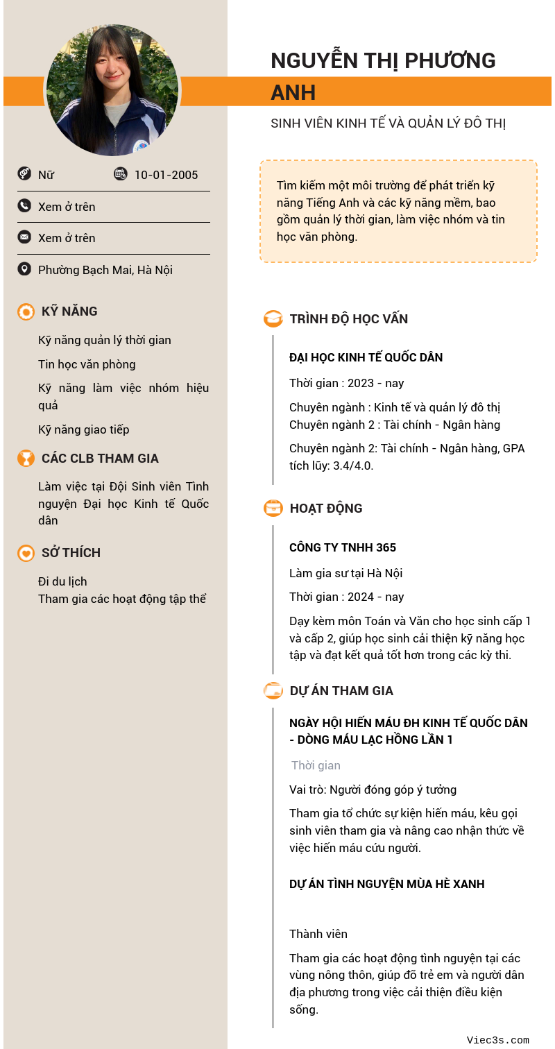 CV ứng viên