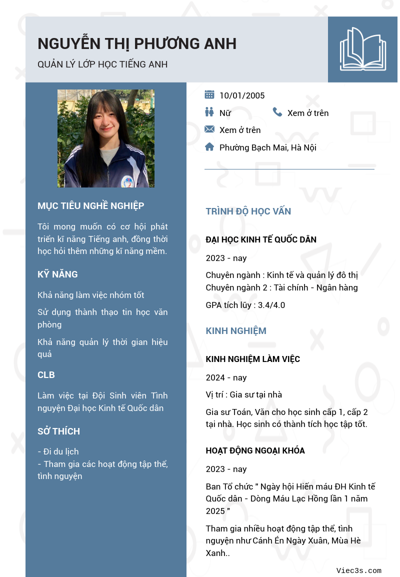 CV ứng viên