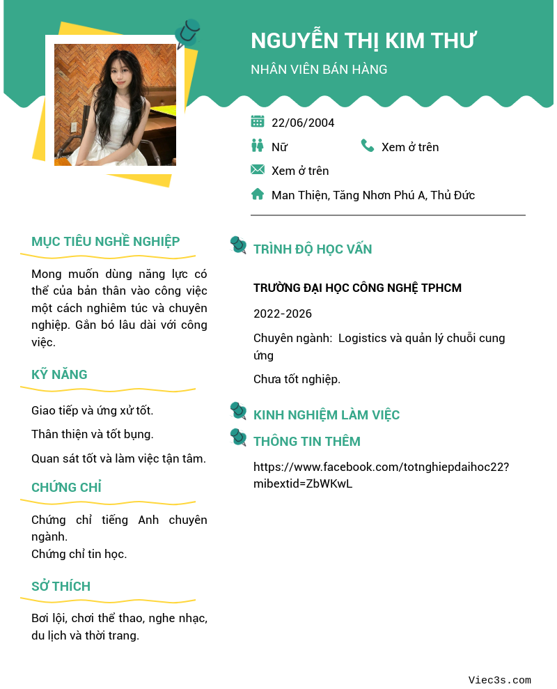CV ứng viên