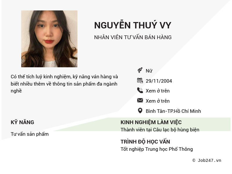 CV ứng viên