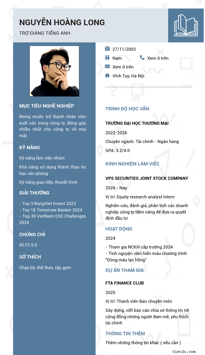 CV ứng viên