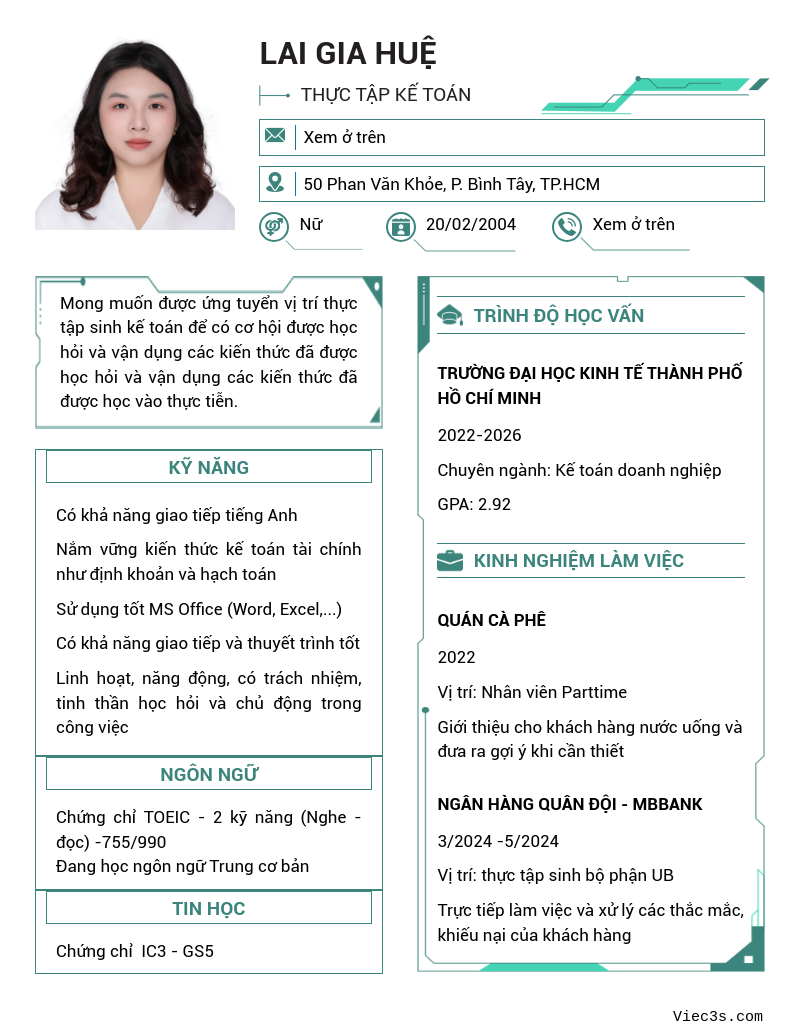 CV ứng viên