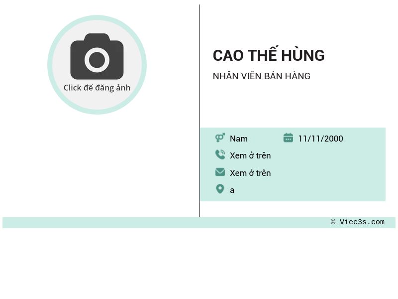 CV ứng viên