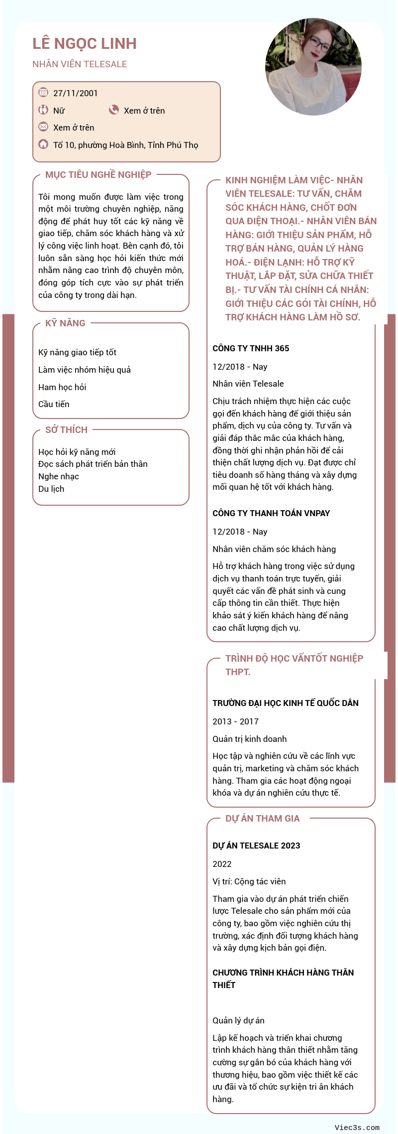 CV ứng viên