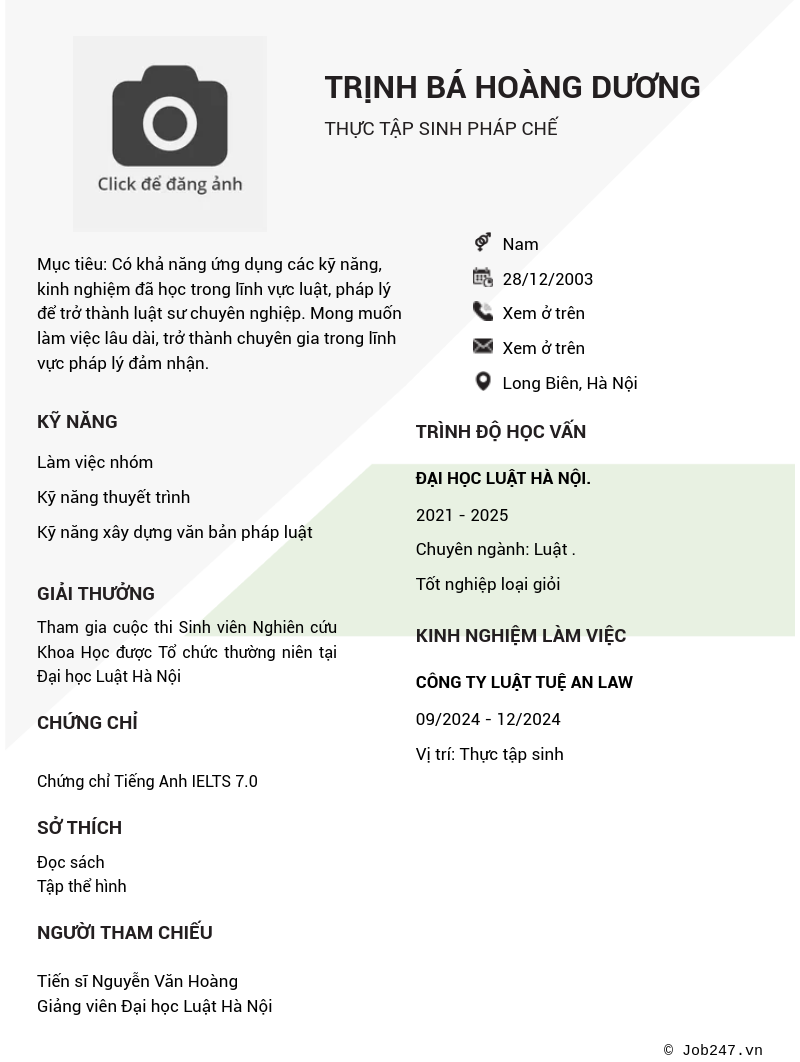 CV ứng viên