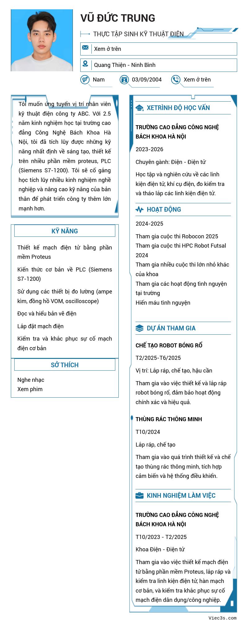 CV ứng viên