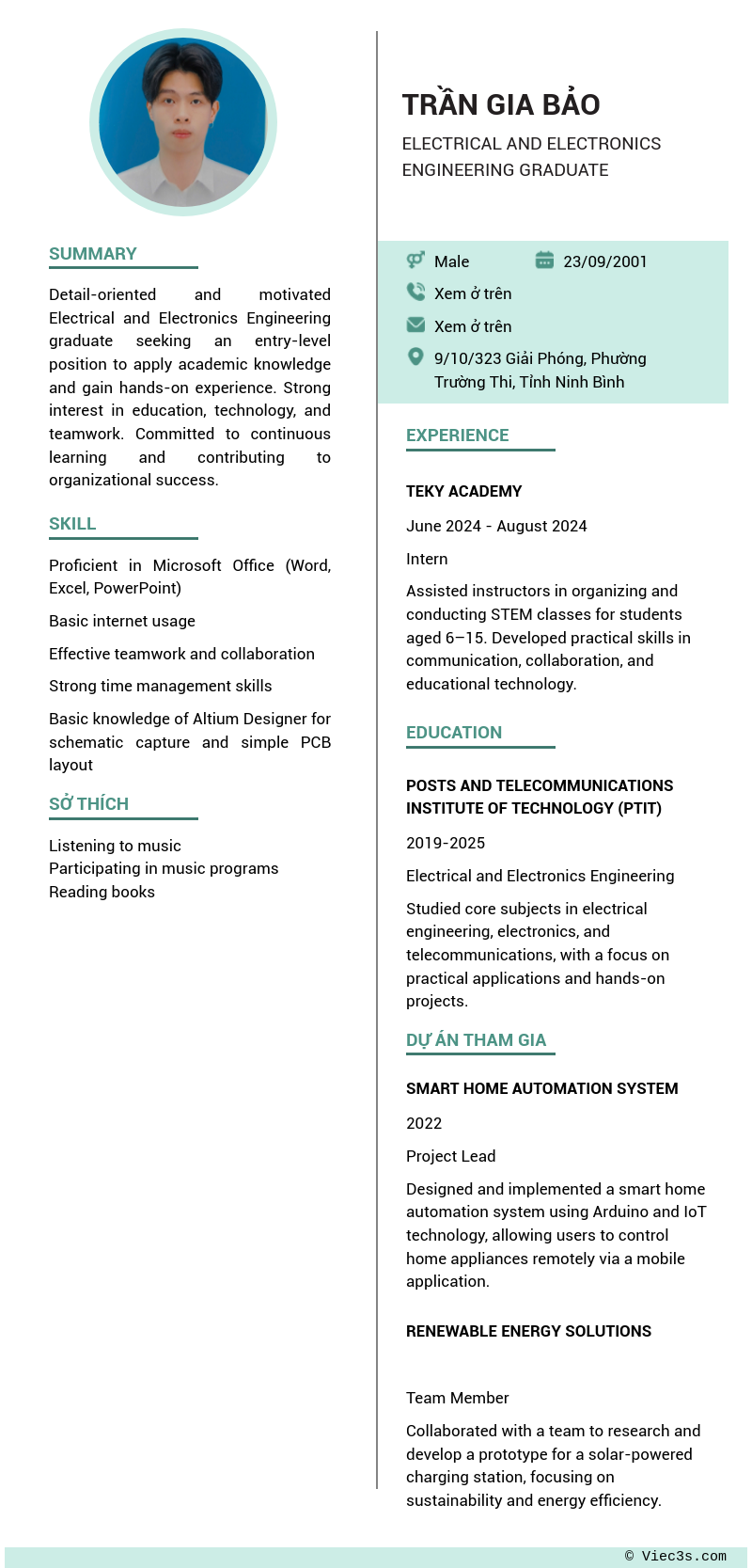 CV ứng viên