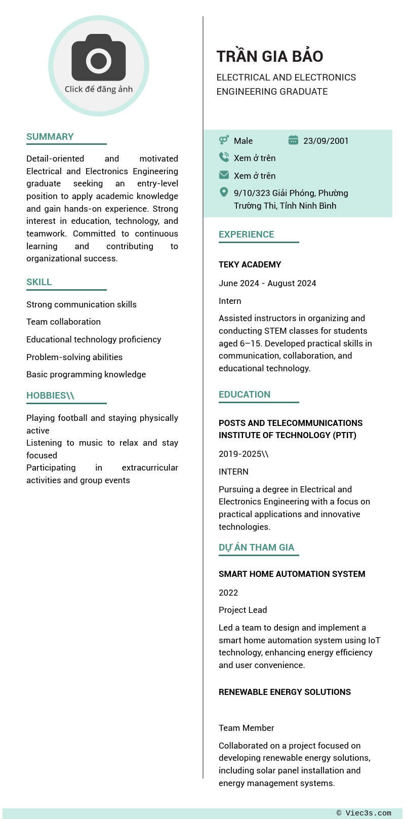 CV ứng viên
