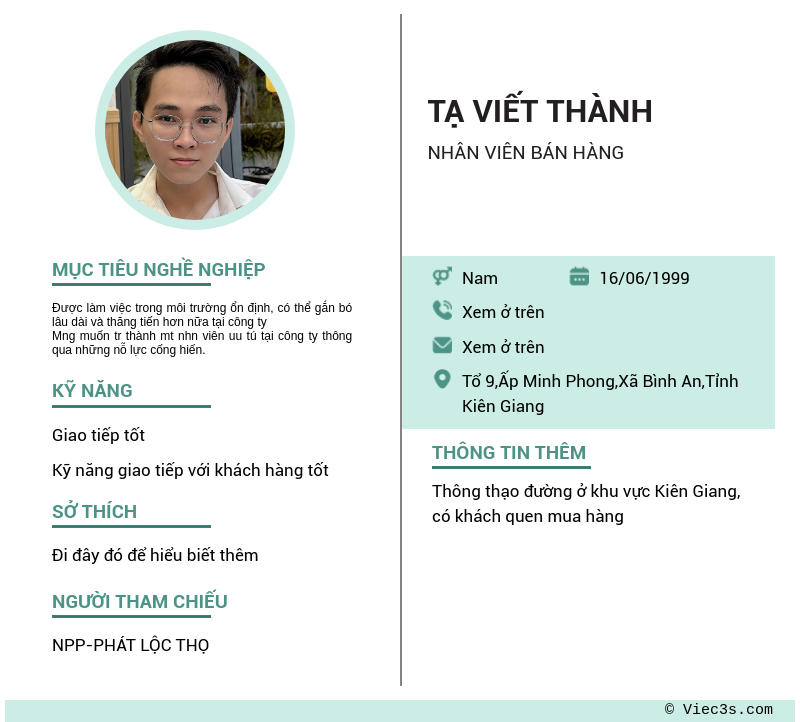 CV ứng viên