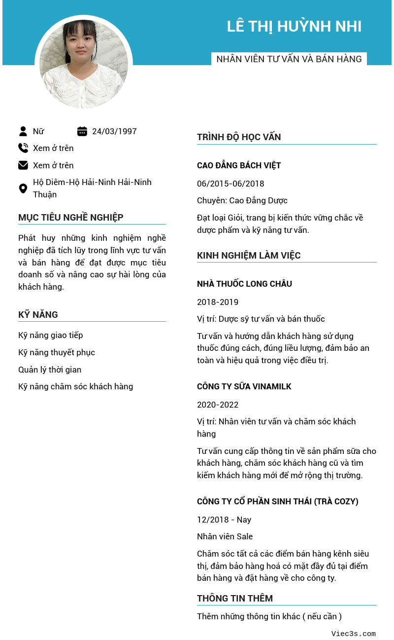 CV ứng viên