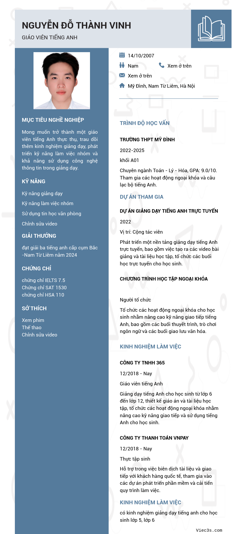 CV ứng viên