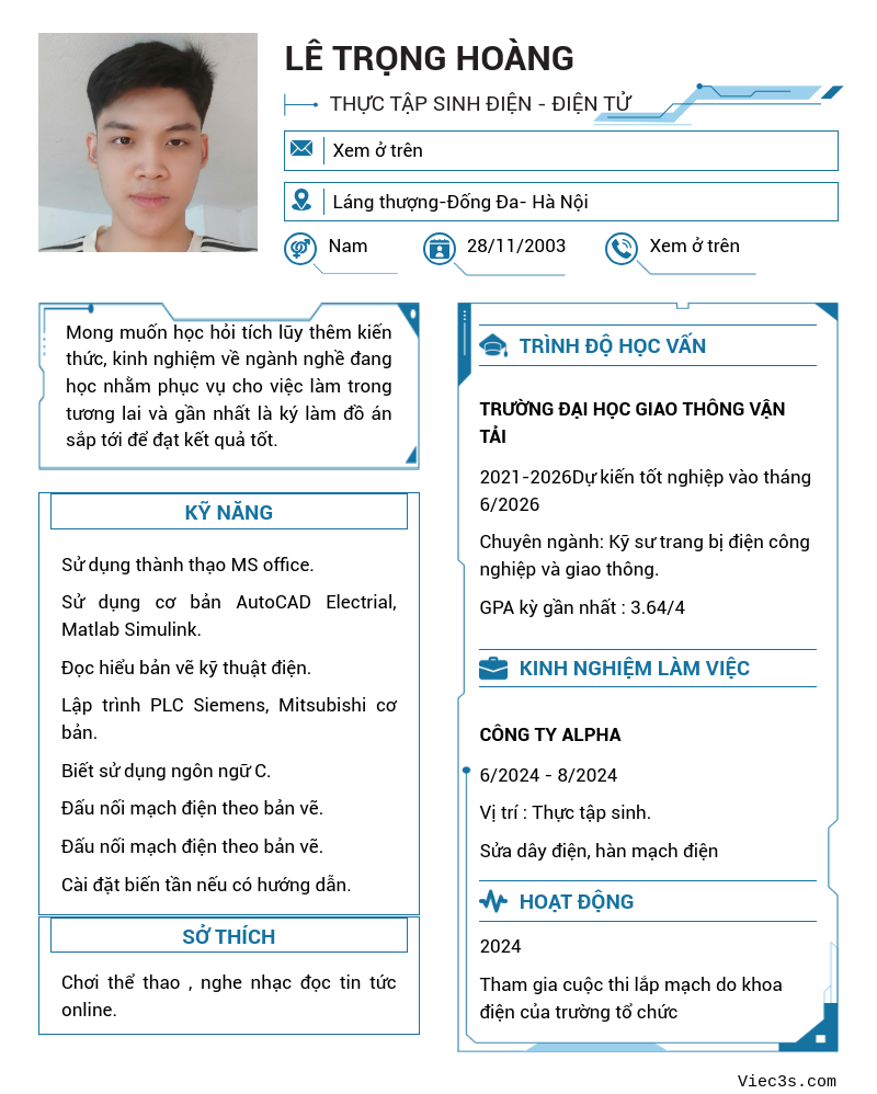 CV ứng viên