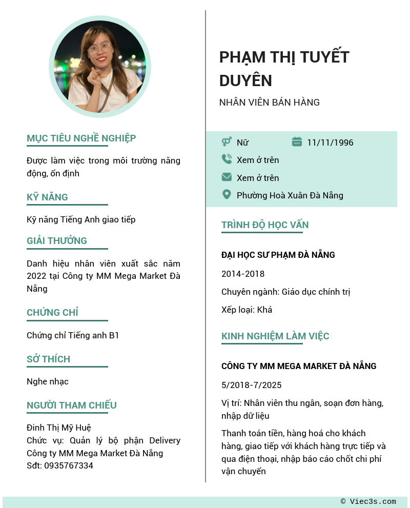 CV ứng viên