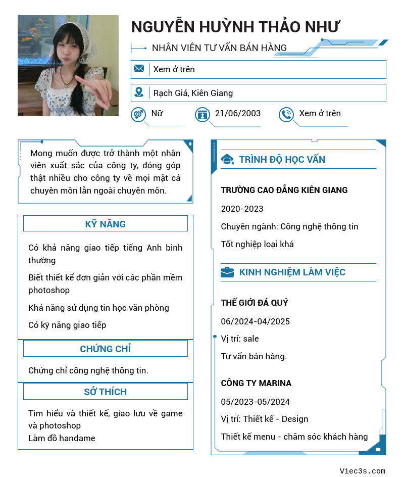 CV ứng viên