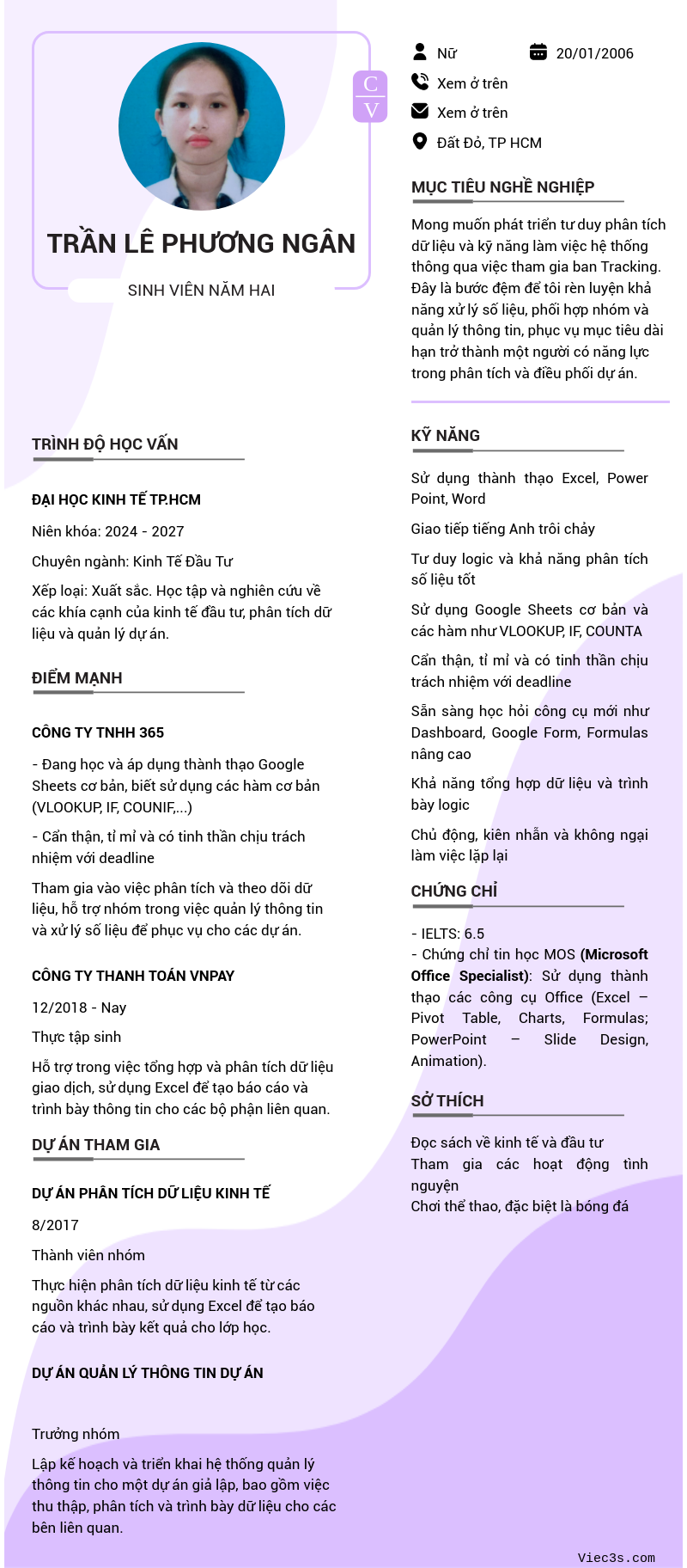 CV ứng viên