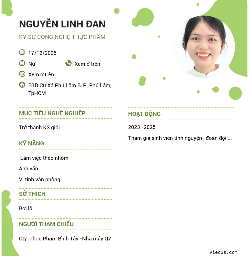 CV ứng viên