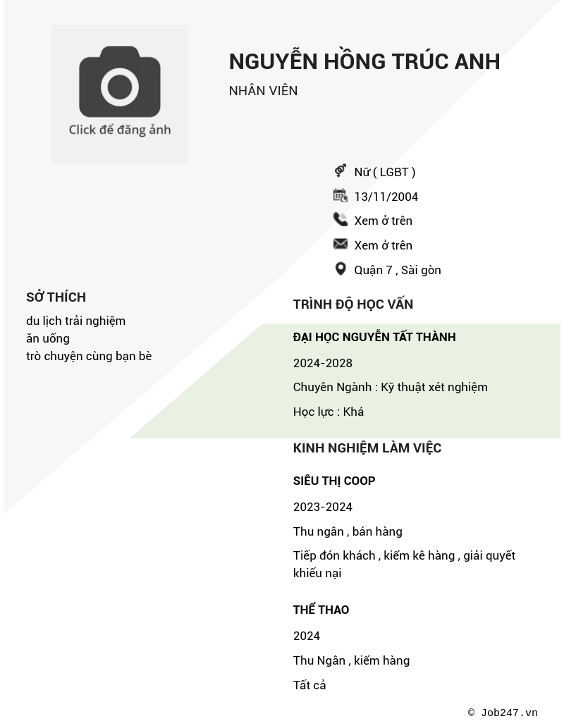 CV ứng viên